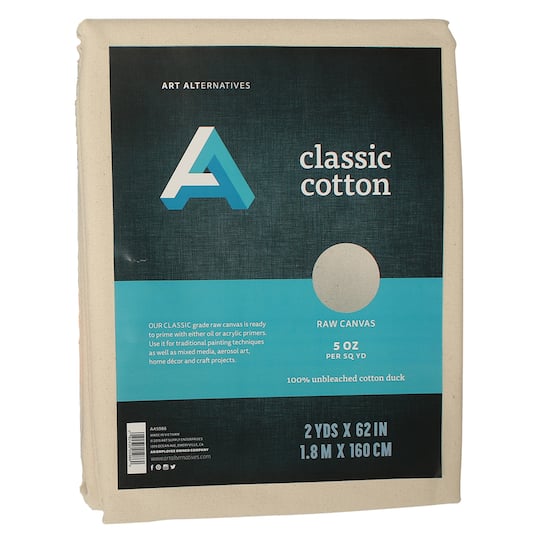 Art Alternatives Classic Cotton Canvas Fold, 62&#x22; x 2yd.